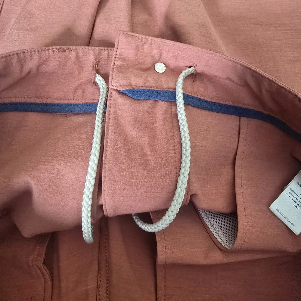 Faherty All Day Shorts Mens 30 Rose Red 9